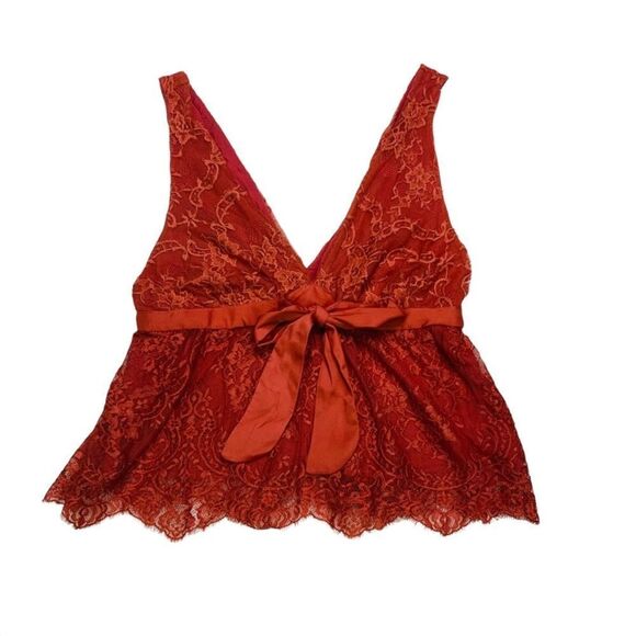 NWT Free People Chante Lace Tie Tank - Medium - Picture 12 of 14